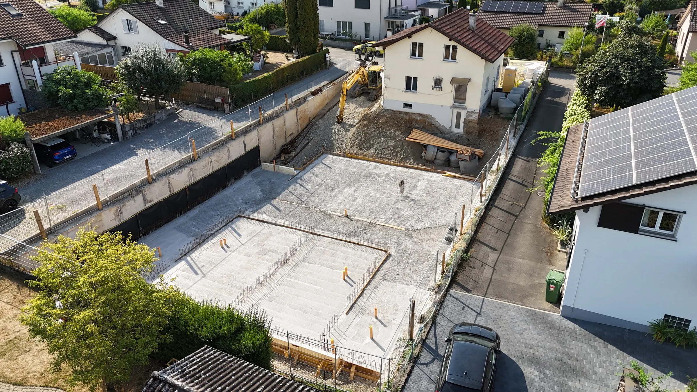 Bodenplatte des Untergeschosses